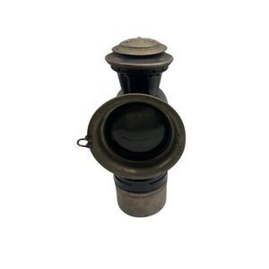 Vintage Old Sol Miner's Lamp Made in USA Bridgeport Conn Industrial Metal Light